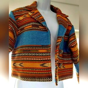 PACO SOLÉR- Rare Paco Solér Womens Medium Vintage Aztec Navajo MultiColor Jacket